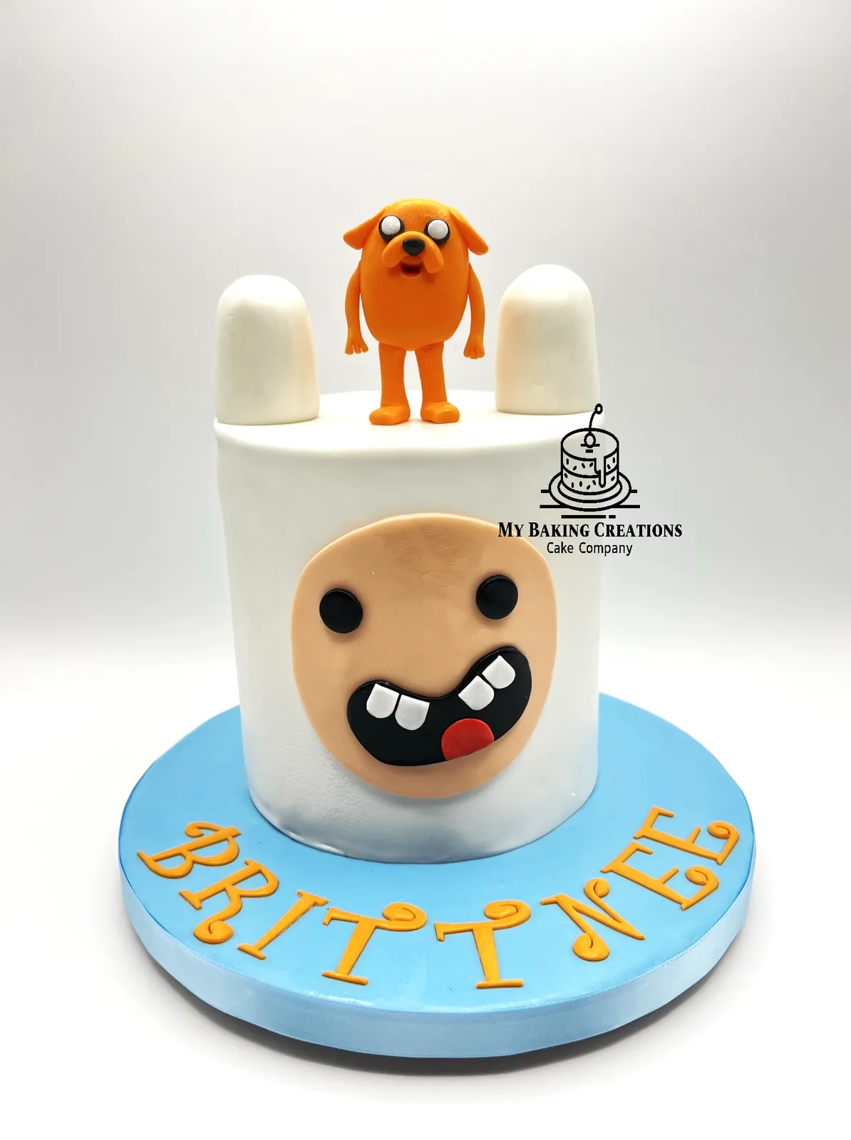 Custom Adventure Time cartoon sculpted birthday cake Bay Area